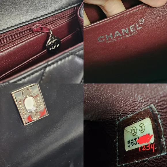 Chanel Black Quilted Leather Shoulder Bag Silver Hardware​Authentic Vintage Chan - Picture 12 of 12